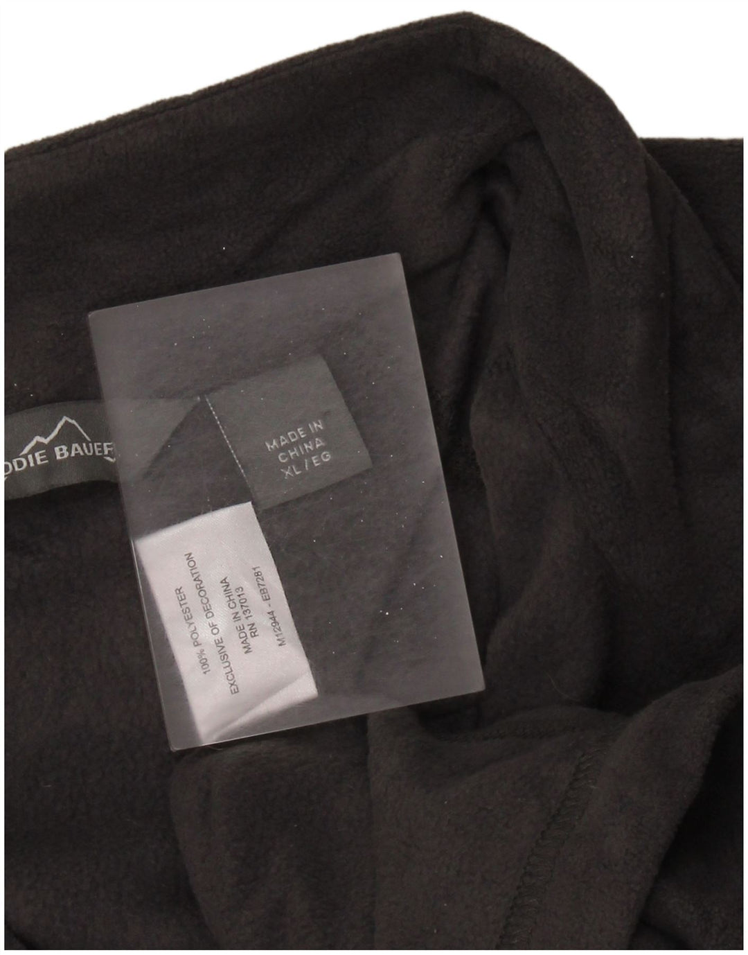 EDDIE BAUER Ανδρικό φερμουάρ Fleece Jumper XL Γκρι πολυεστέρας