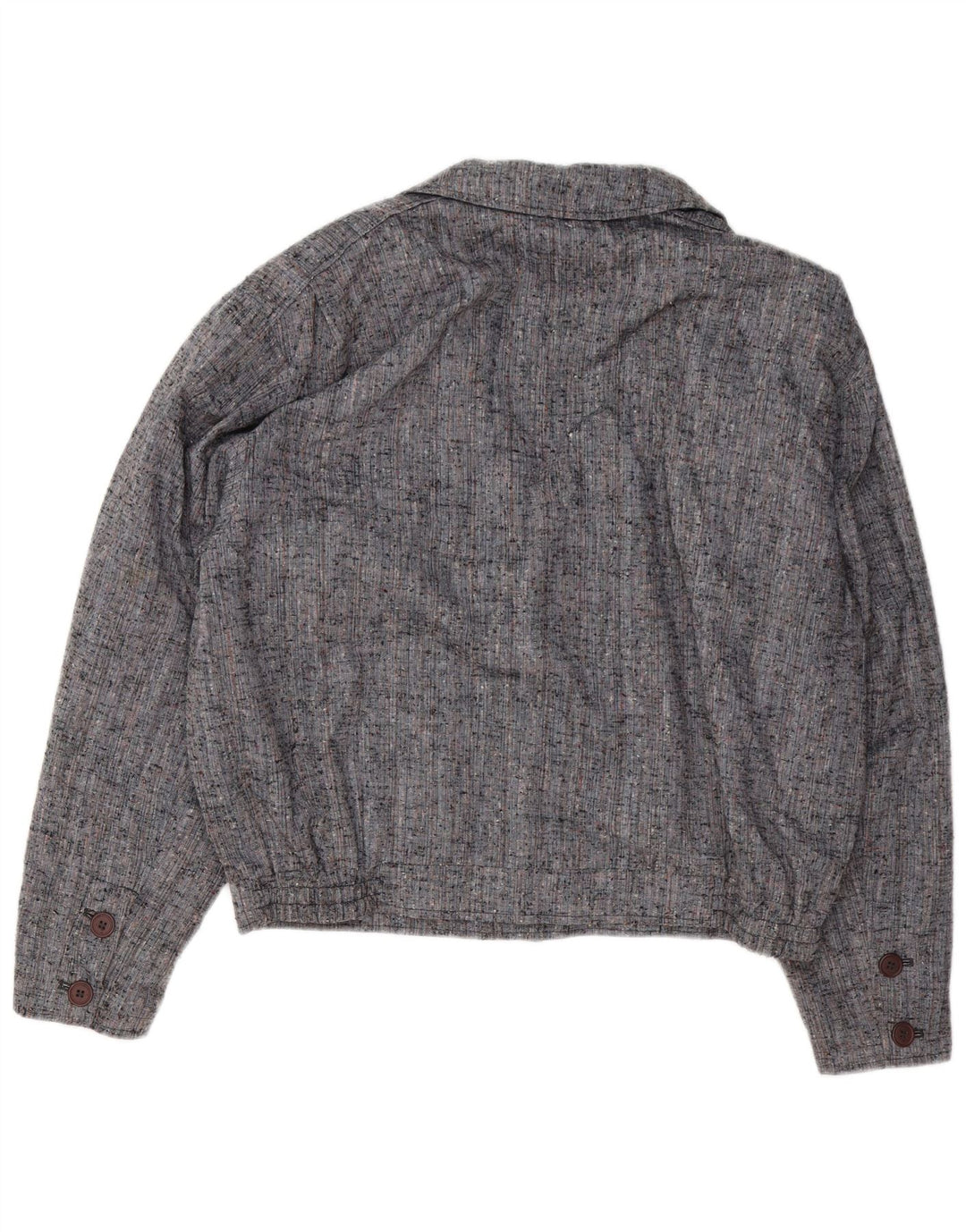 VINTAGE Γυναικείο υπερμεγέθη μπουφάν Bomber IT 50 XL με γκρι φλύκταινες πολυεστέρα