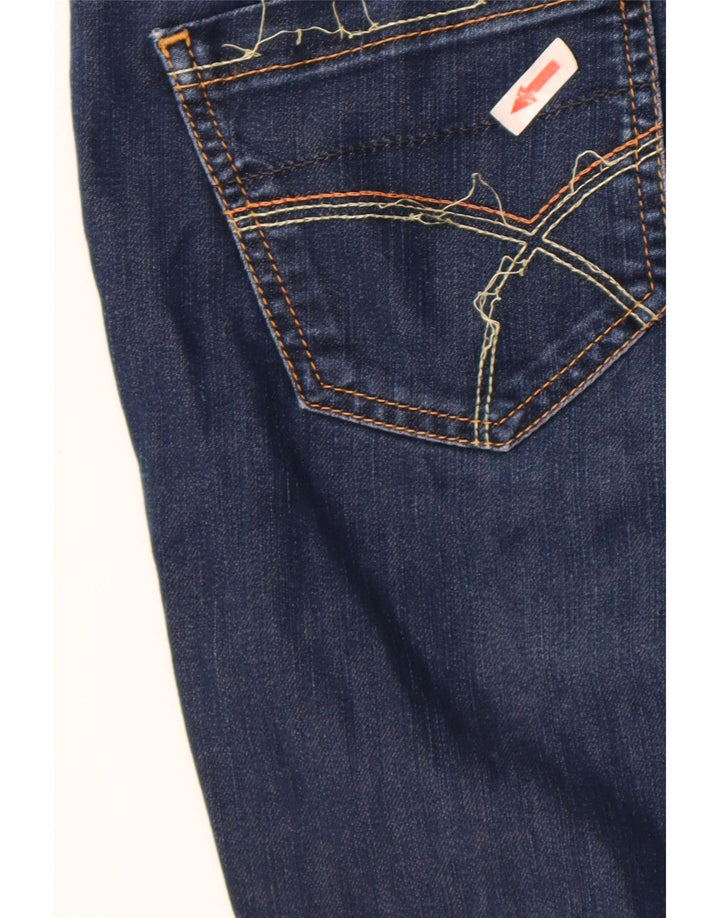 GAS Womens Crop Slim Jeans W29 L24 Μπλε Βαμβακερό