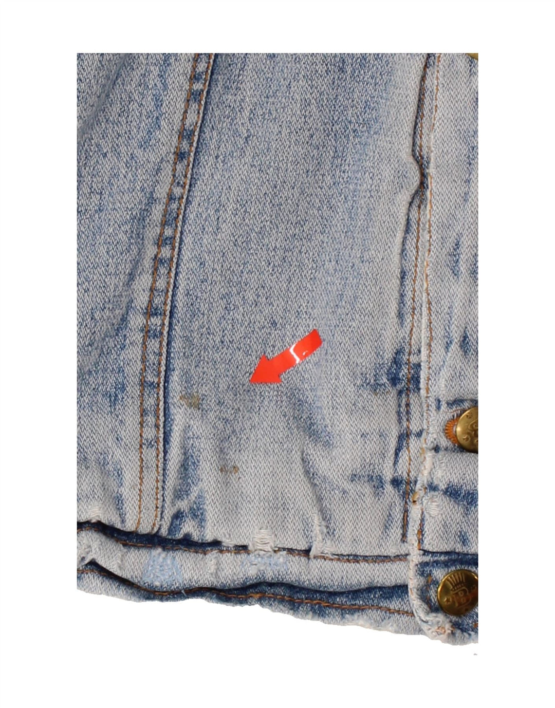 VINTAGE Mens Denim Sherpa Jacket UK 40 Large Blue Vintage Vintage and Second-Hand Vintage from Messina Hembry 