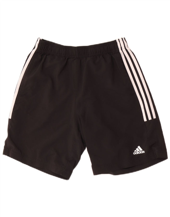 Ανδρικό αθλητικό σορτς Adidas από μεσαίο μαύρο πολυεστέρα