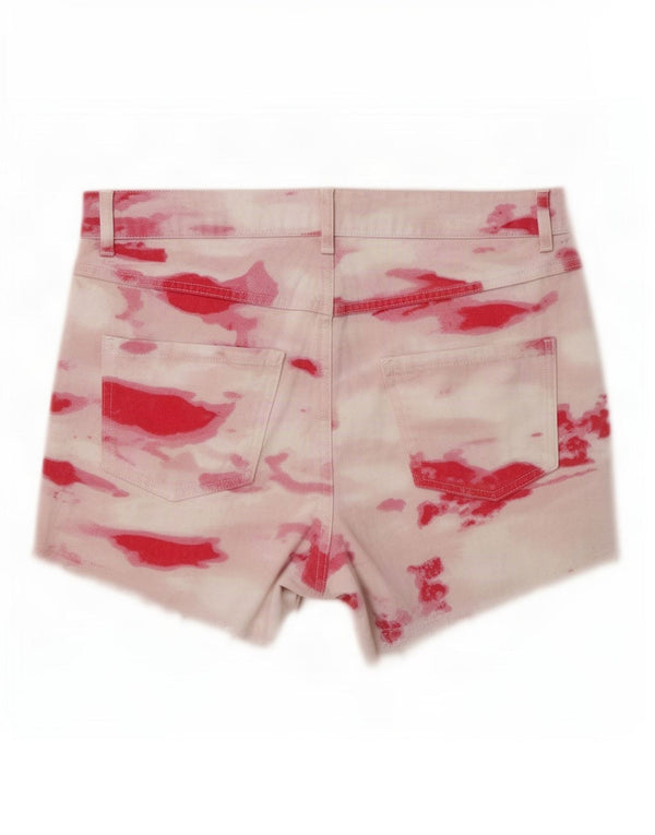 Γυναικείο ψηλόμεσο παντελόνι Guess UK 6 XS W30 Pink Tie Dye Cotton