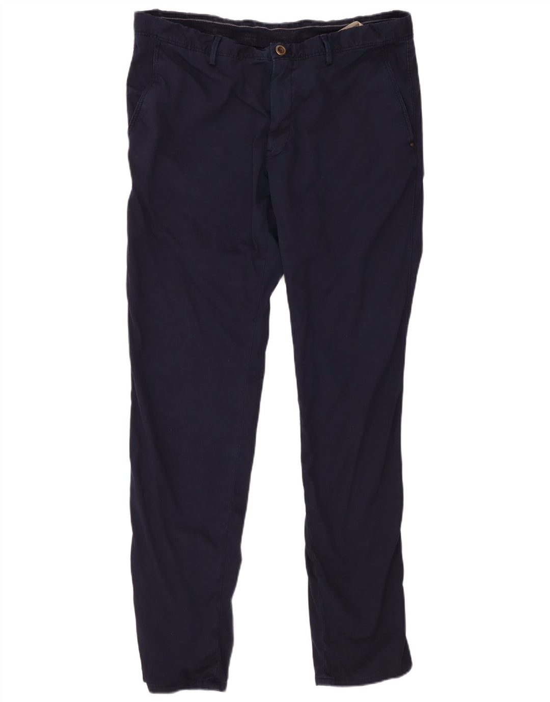 MASSIMO DUTTI Ανδρικό λεπτό παντελόνι Chino EU 46 XL W36 L32 Navy Blue βαμβακερό