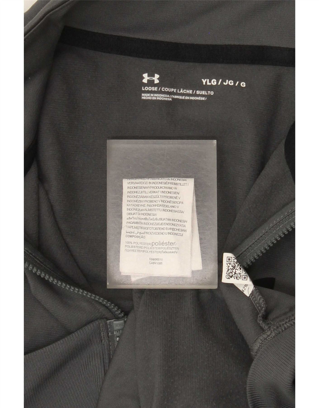 Under Armour Boys αθλητική φόρμα Top Jacket 11-12 Years Large Grey Colourblock