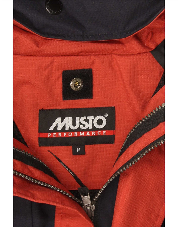Musto Ανδρικό μπουφάν βροχής με κουκούλα Performance UK 38 Medium Navy Blue Nylon