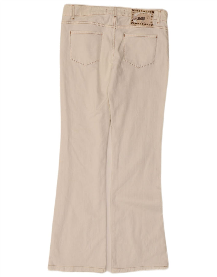 Just Cavalli Γυναικείο Τζιν μποτάκι W28 L29 Λευκό βαμβακερό