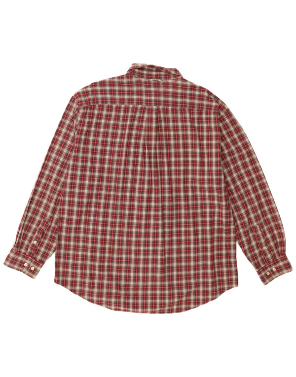 Ανδρικό πουκάμισο Tommy Hilfiger XL Red Check Cotton