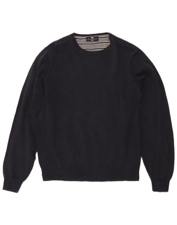 Ανδρικό πουλόβερ Marks & Spencer Blue Harbour Crew Neck Jumper Medium Navy Blue