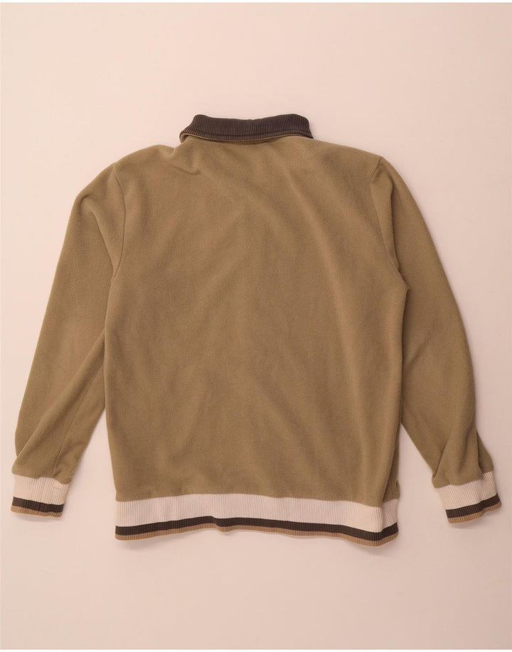 Champion Womens Fleece Jacket UK 18 XL Khaki Colorblock Polyester