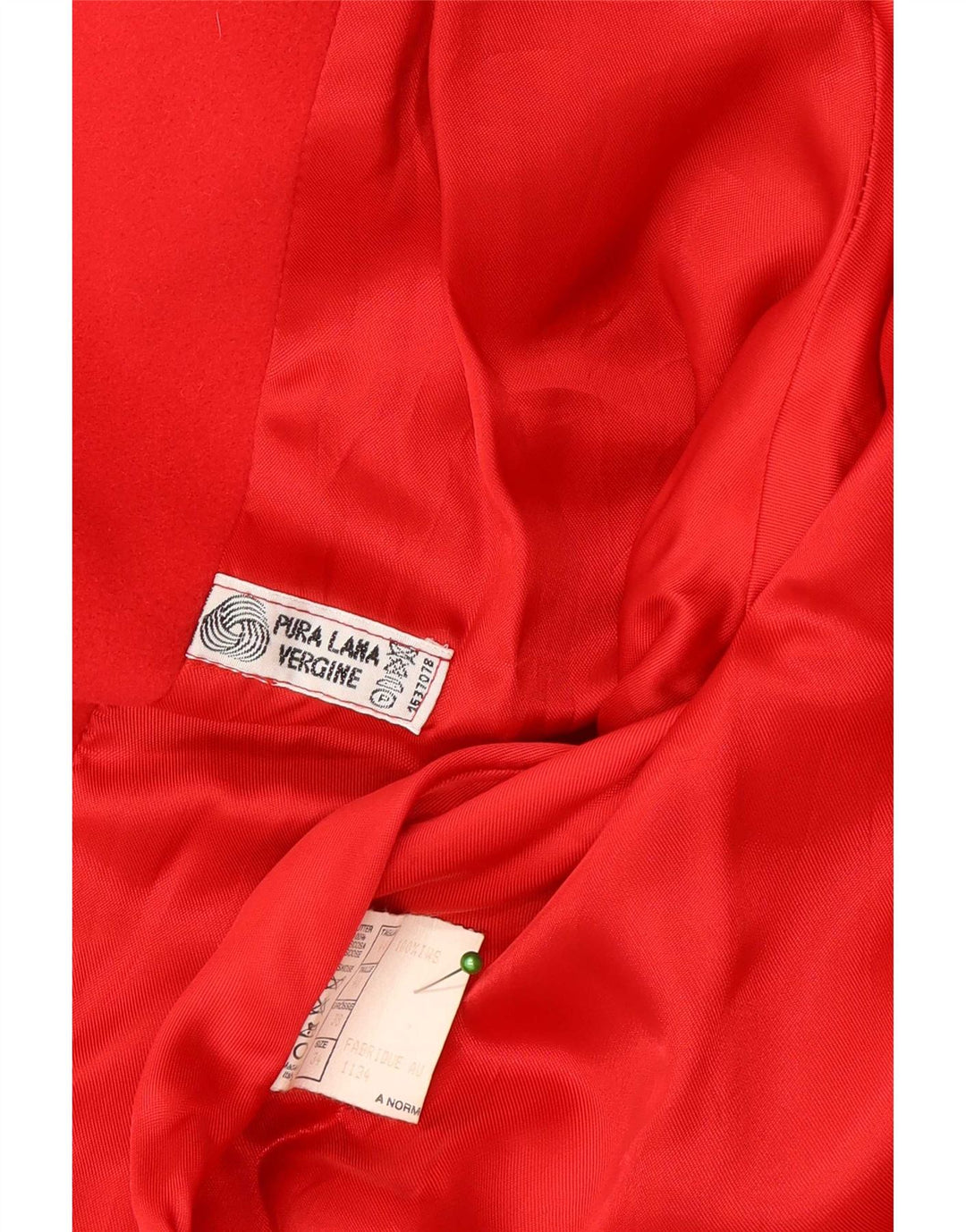 Vintage Γυναικείο Oversized Πανωφόρι IT 44 Medium Red Wool