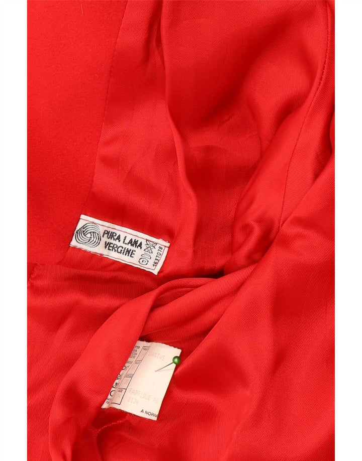 Vintage Γυναικείο Oversized Πανωφόρι IT 44 Medium Red Wool