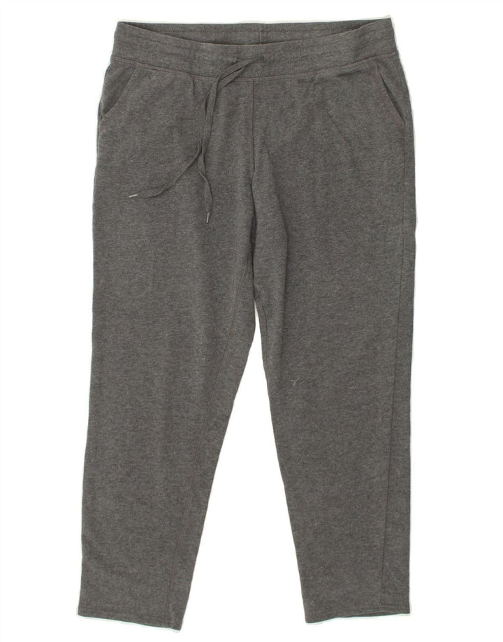 CHAMPION Womens Tracksuit Trousers UK 16 Large Grey Cotton | Vintage Champion | Thrift | Second-Hand Champion | Used Clothing | Messina Hembry 