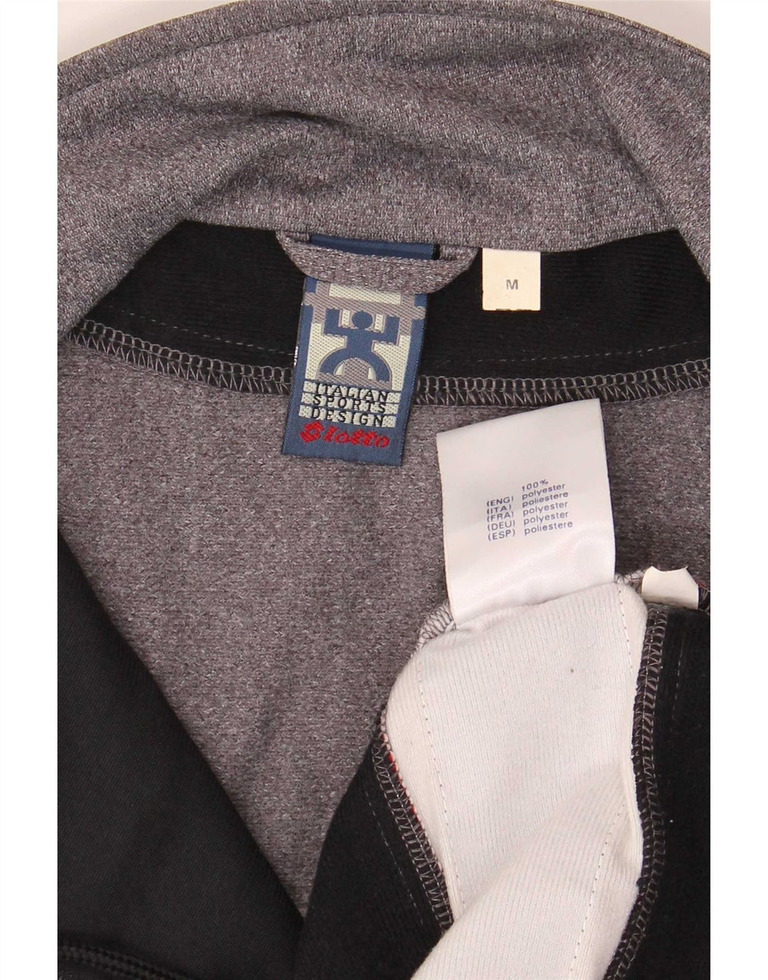 Ανδρική φόρμα γραφικών Lotto Top Jacket μεσαίου γκρι Colourblock