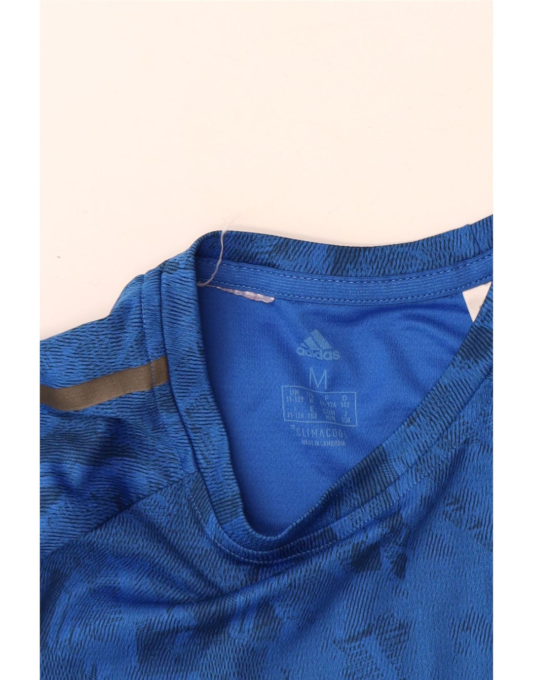 Adidas Boys Climacool T-Shirt 11-12 ετών μεσαίο μπλε γεωμετρικό