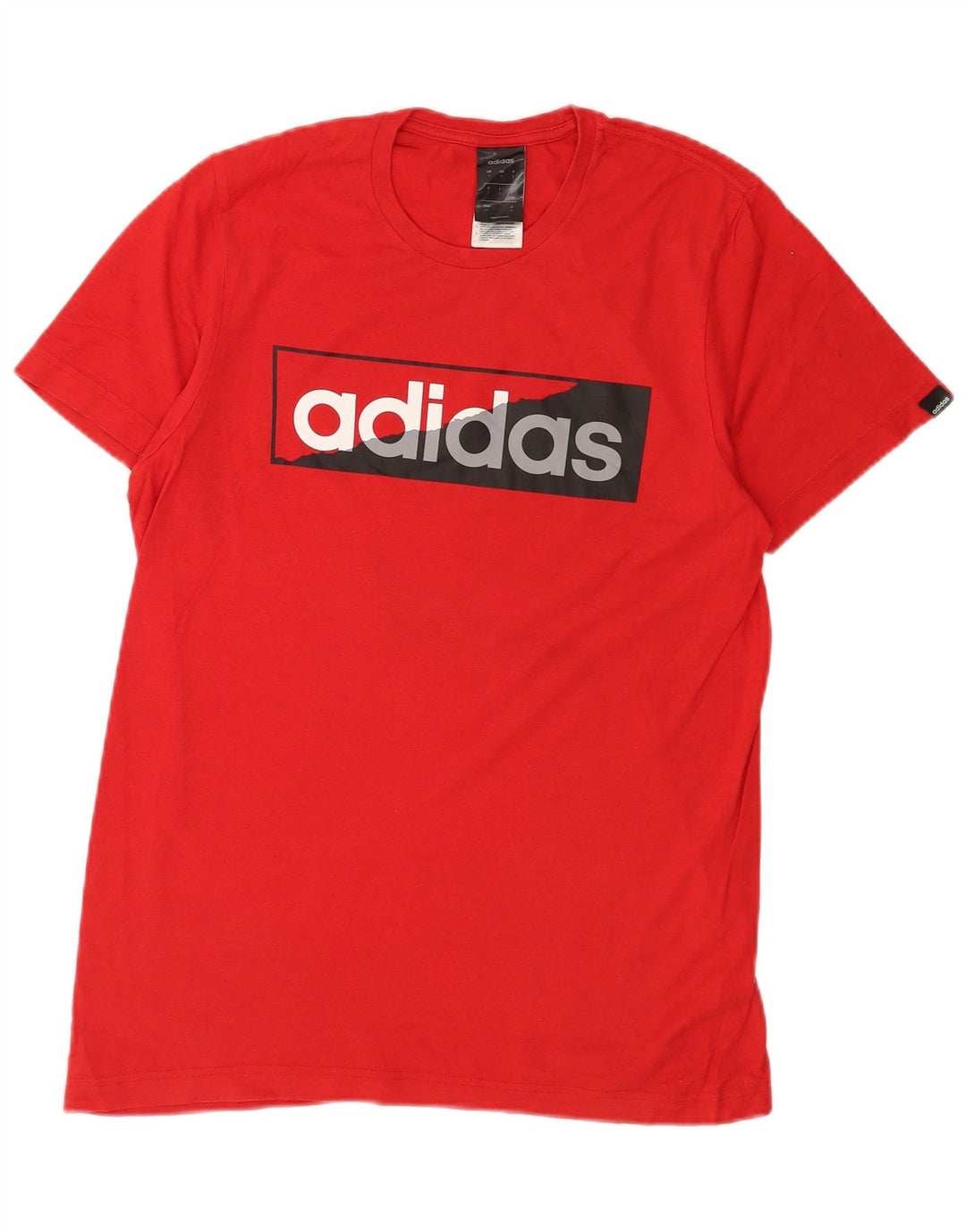 Ανδρικό γραφικό T-Shirt Adidas Top Μικρό κόκκινο βαμβακερό