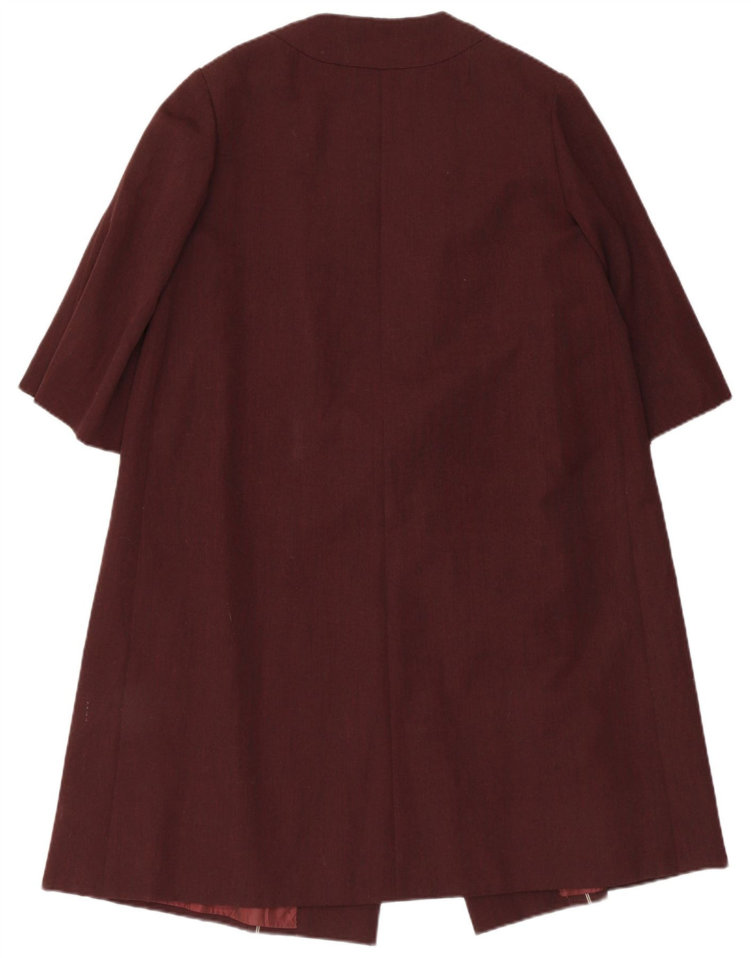 VINTAGE Γυναικείο Παλτό UK 14 Medium Maroon