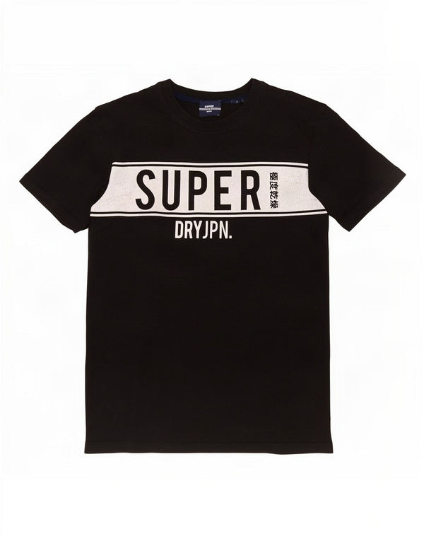 Ανδρικό γραφικό T-Shirt Superdry Top Small Black Colourblock