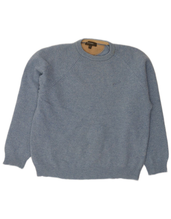 Henry Cottons Womens Regular Fit Crew Neck Jumper Sweater UK 14 Large Blue