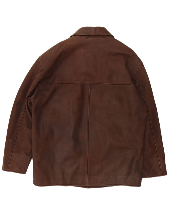 Milestone Ανδρικό Δερμάτινο Μπουφάν UK 40 Large Brown