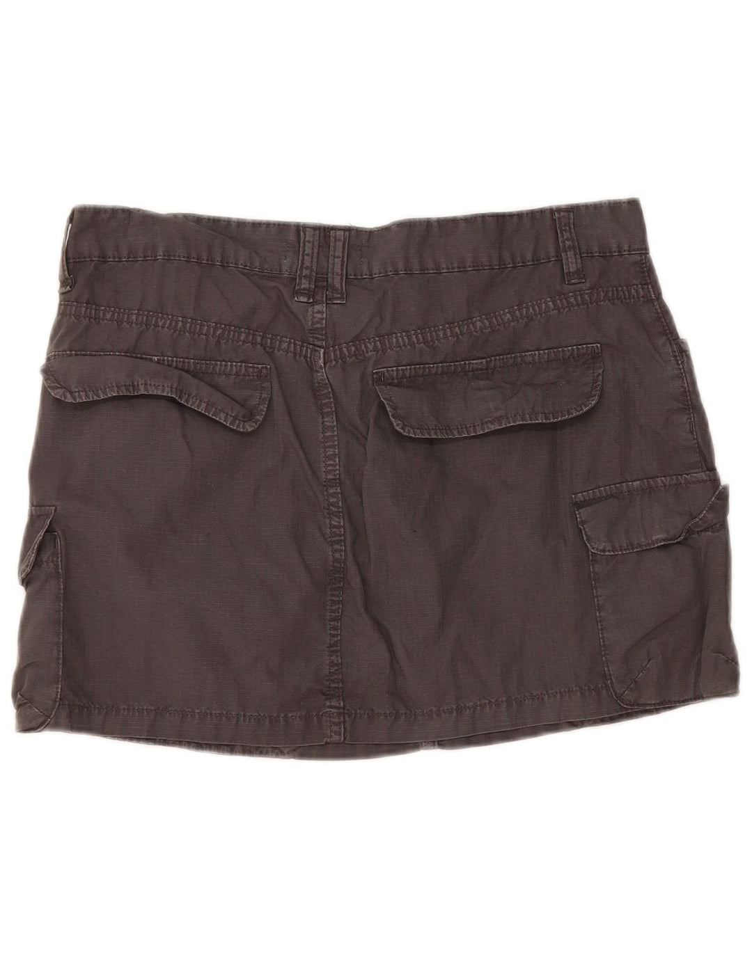 Zara Γυναικεία Mini Cargo Φούστα Μεγάλη W30 Γκρι Βαμβακερή