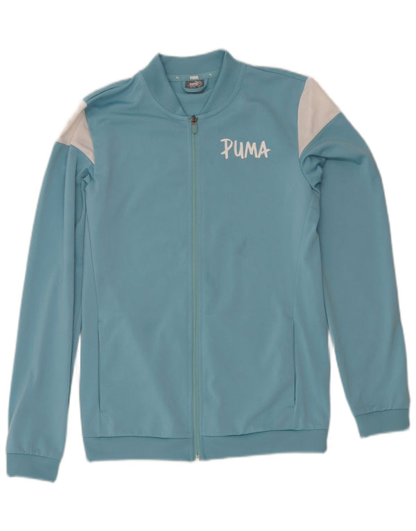 Puma Boys Graphic αθλητική φόρμα Top Jacket 15-16 Years Blue Colourblock