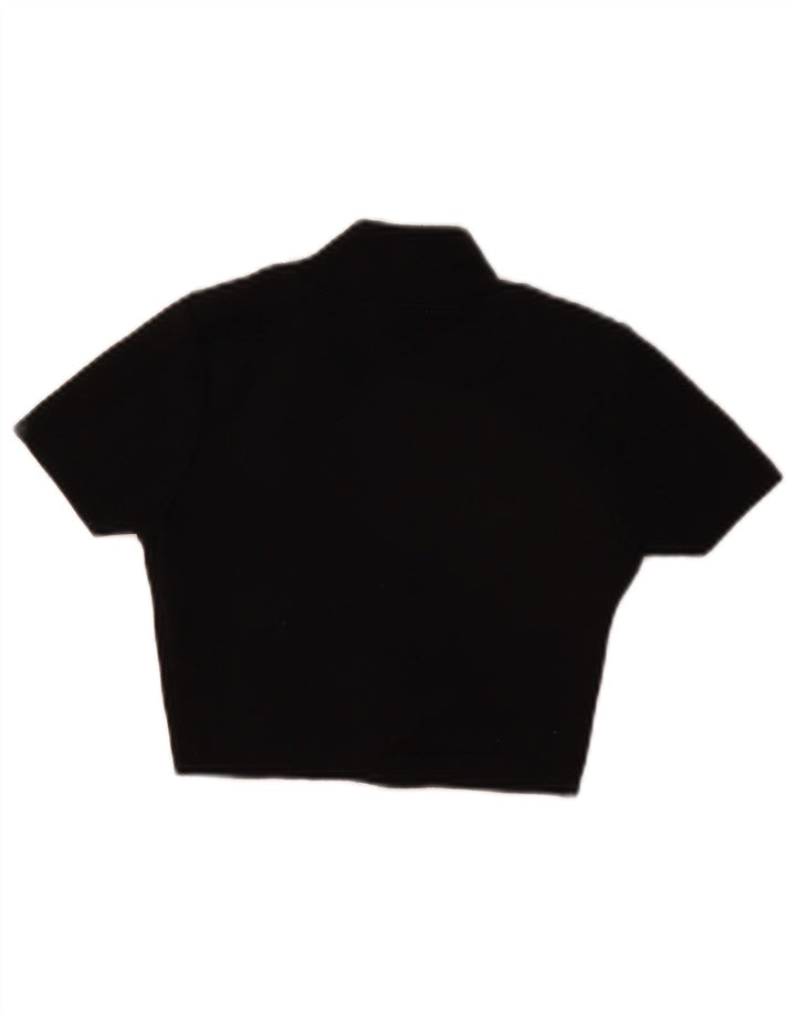 Zara Γυναικεία Μπλούζα Crop Top UK 8 Small Black Polyester