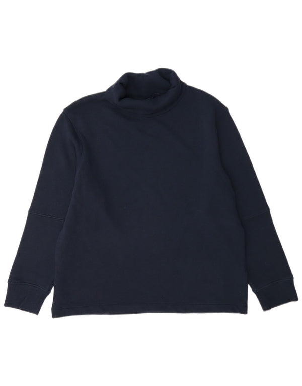 Marks & Spencer Γυναικεία φούτερ με ρολό λαιμόκοψη Jumper UK 12 Medium Navy Blue