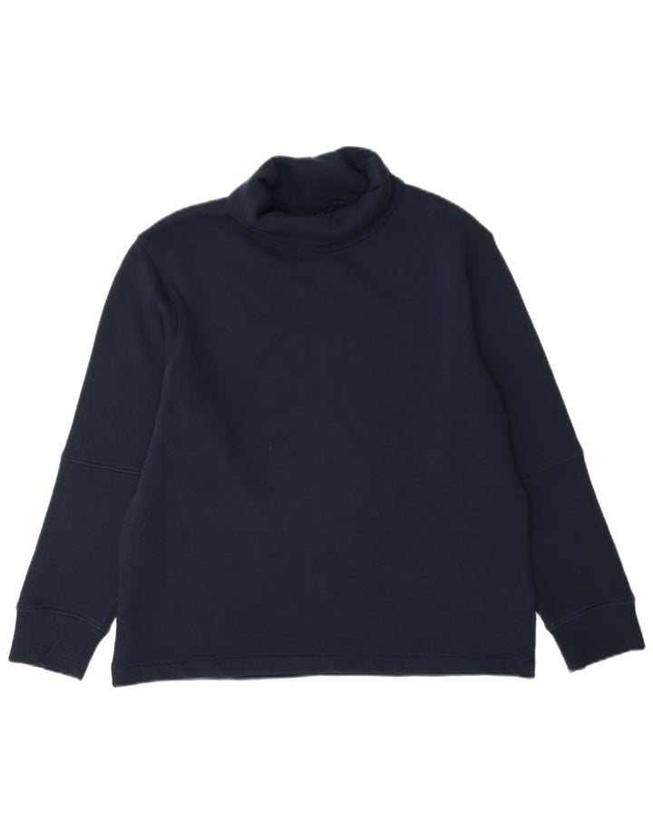 Marks & Spencer Γυναικεία φούτερ με ρολό λαιμόκοψη Jumper UK 12 Medium Navy Blue