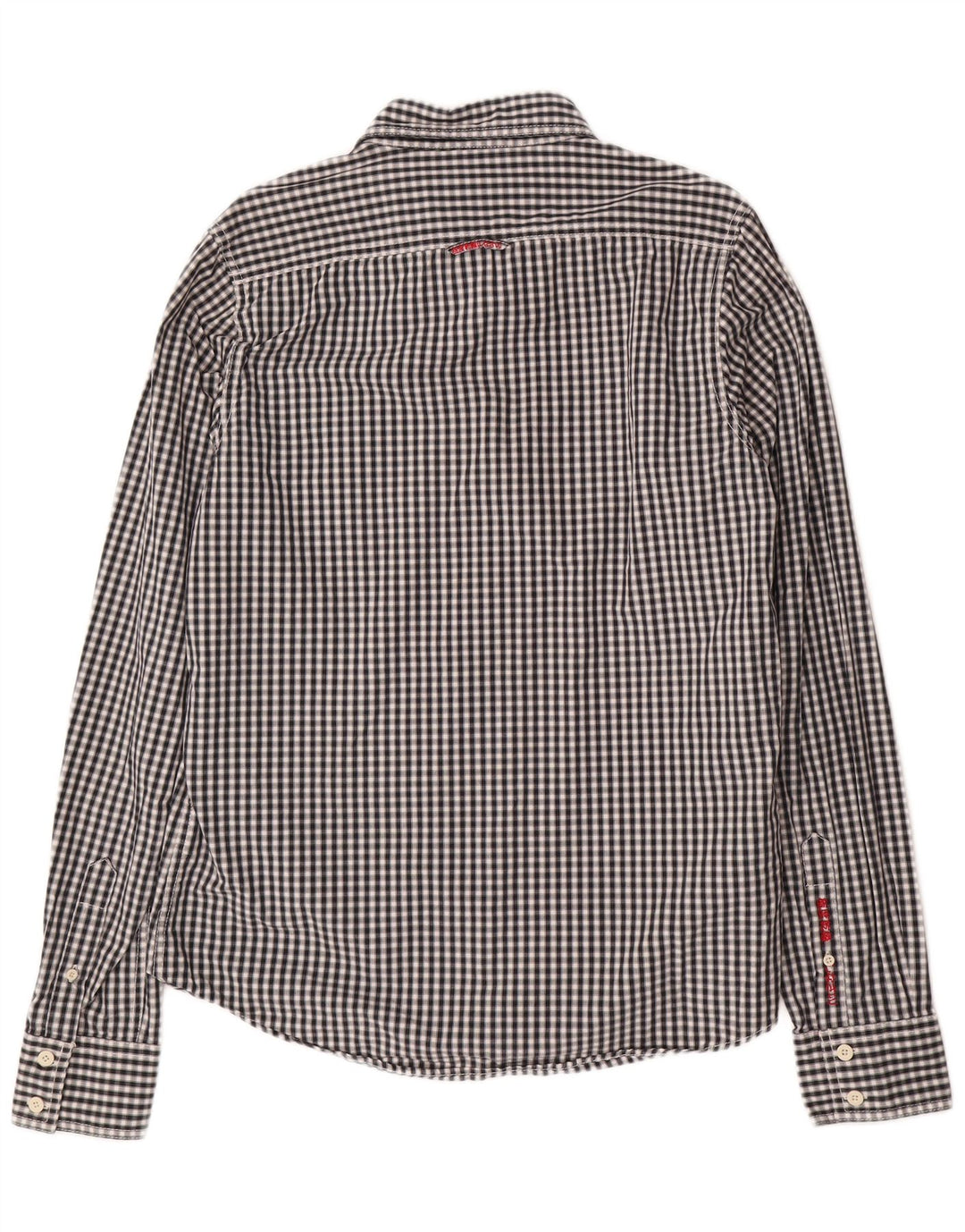 Ανδρικό πουκάμισο SUPERDRY XL Μαύρο βαμβακερό Gingham