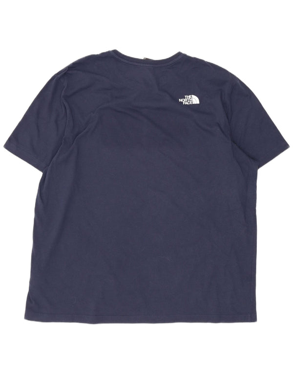 Ανδρικό γραφικό T-Shirt North Face Top 2XL Navy Blue Cotton