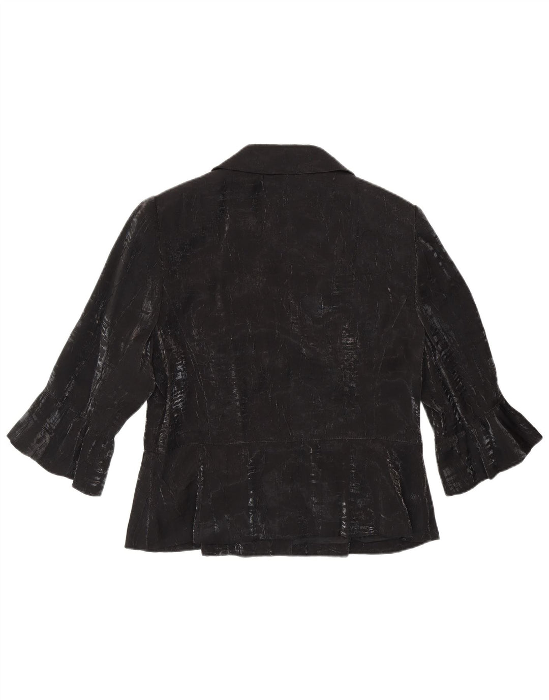 TUZZI γυναικείο 3/4 μανίκι 2 κουμπιά σακάκι UK 18 XL μαύρη βισκόζη