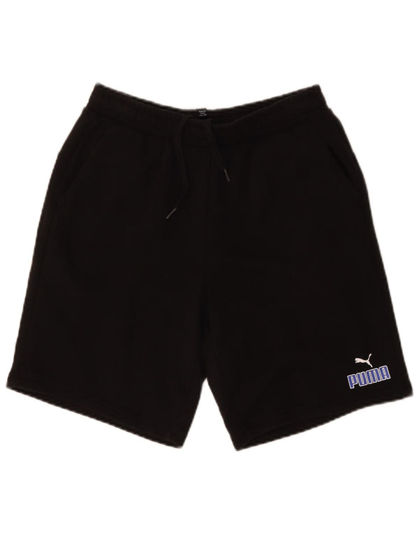 Puma Boys Sport σορτς 15-16 ετών μαύρο βαμβακερό