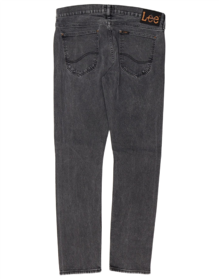 Lee Mens Luke Slim Jeans W33 L30 Γκρι βαμβακερό