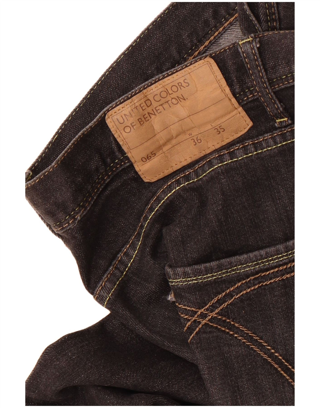 Ανδρικό τζιν Benetton Slim W36 L31 Μαύρο