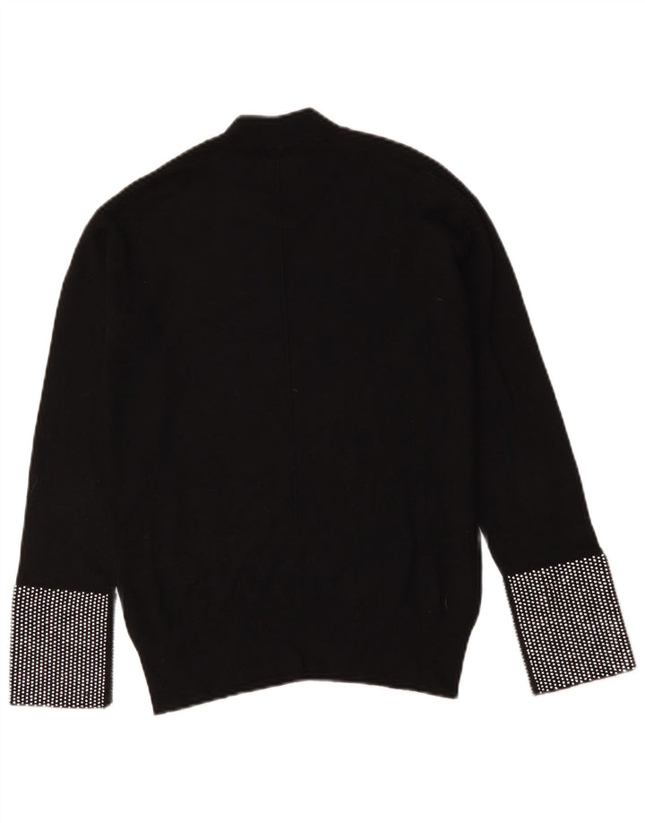 Γυναικείο πουλόβερ με λαιμό χελώνα Pinko UK 12 Medium Black Geometric