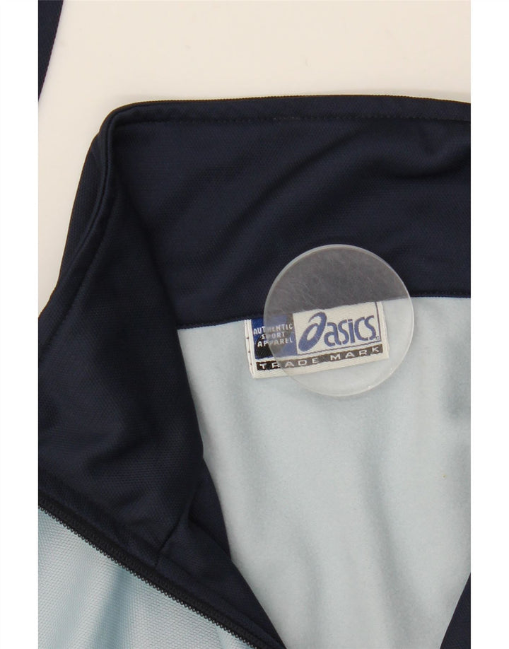 Ανδρική αθλητική φόρμα Asics Top μπουφάν μεγάλο μπλε χρώματος πολυεστέρας