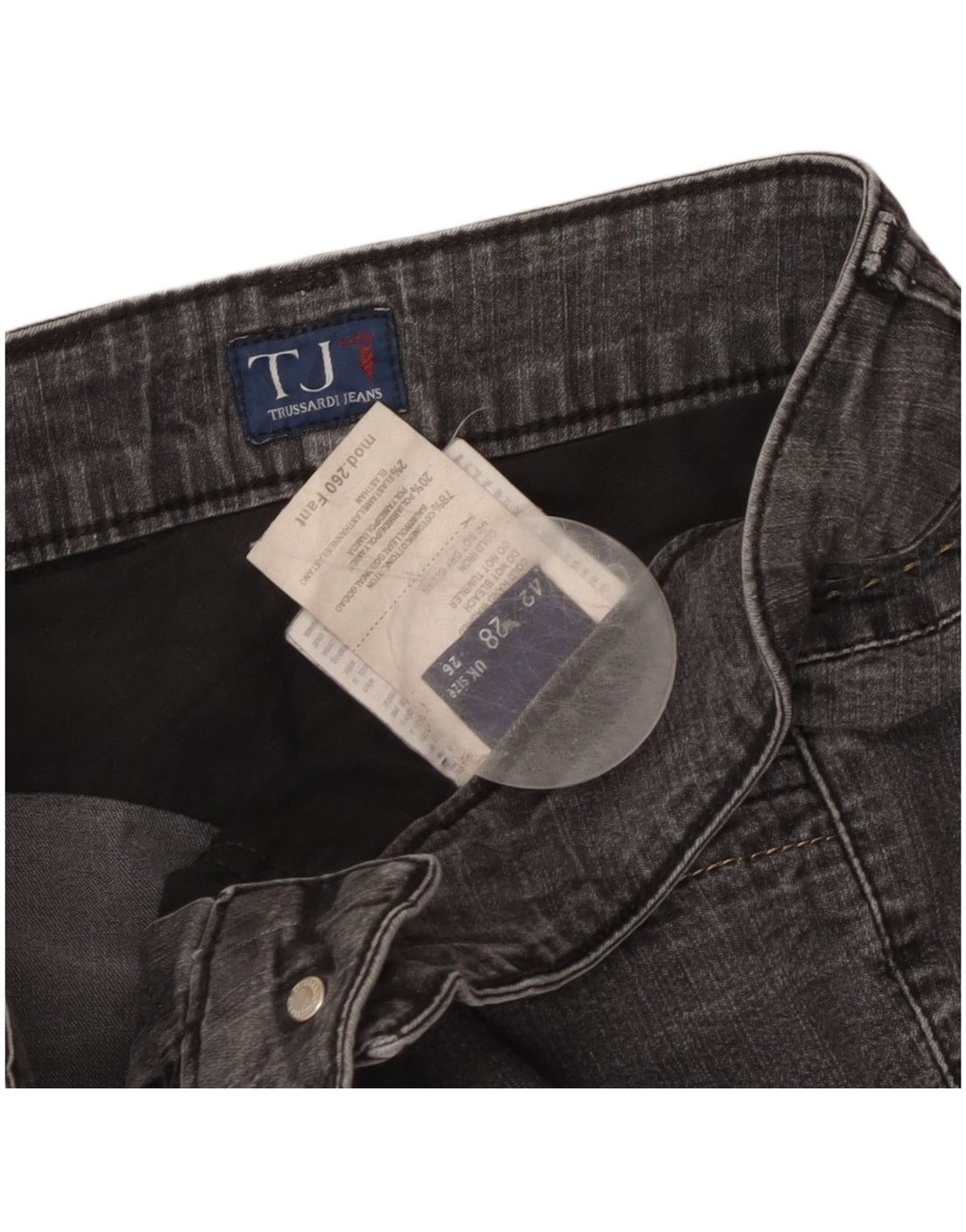 Trussardi Γυναικείο Slim Jeans W26 L28 Γκρι βαμβακερό