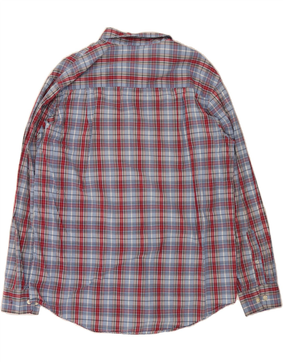 IZOD Mens Shirt Large Blue Check Cotton Vintage Izod and Second-Hand Izod from Messina Hembry 