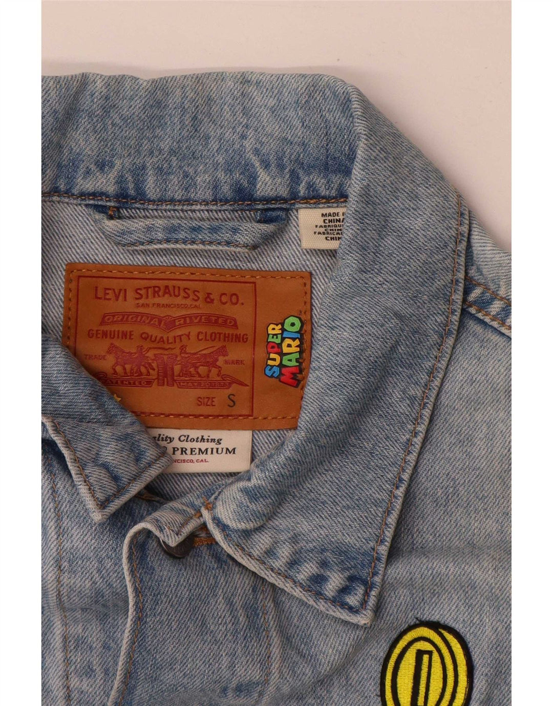Levi's Girls Graphic τζιν μπουφάν 13-14 ετών Μικρό μπλε βαμβακερό