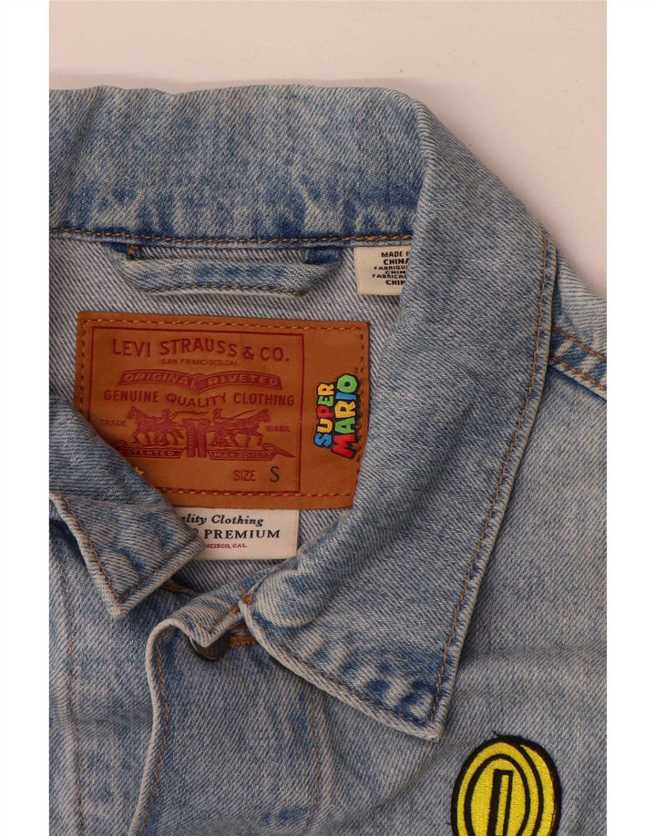 Levi's Girls Graphic τζιν μπουφάν 13-14 ετών Μικρό μπλε βαμβακερό