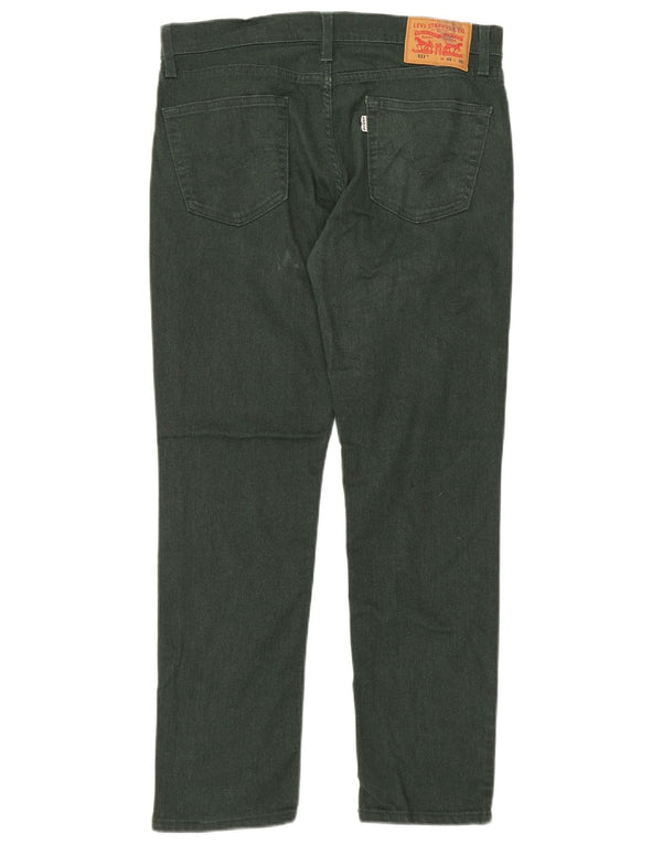 LEVI'S Ανδρικό 511 Slim Jeans W33 L30 Πράσινο βαμβακερό