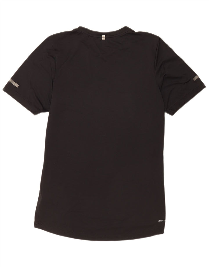Ανδρικό γραφικό μπλουζάκι Nike, ανδρικό Dri Fit, μικρό μαύρο πολυεστέρα