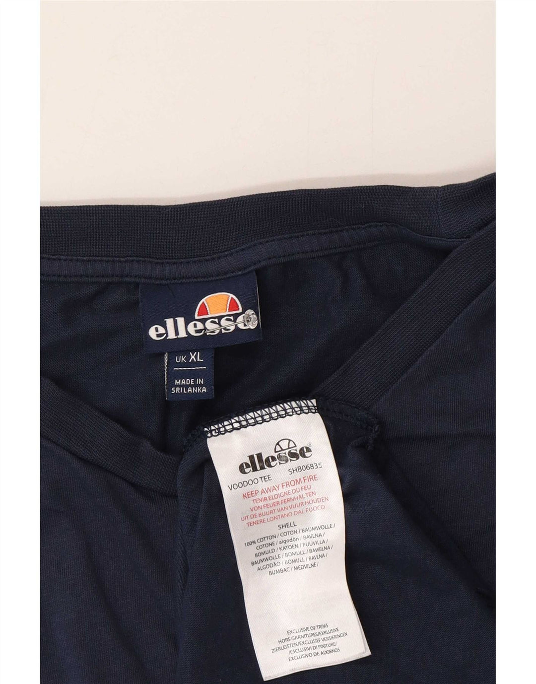 Ανδρικό γραφικό T-Shirt Ellesse Top XL Blue Cotton