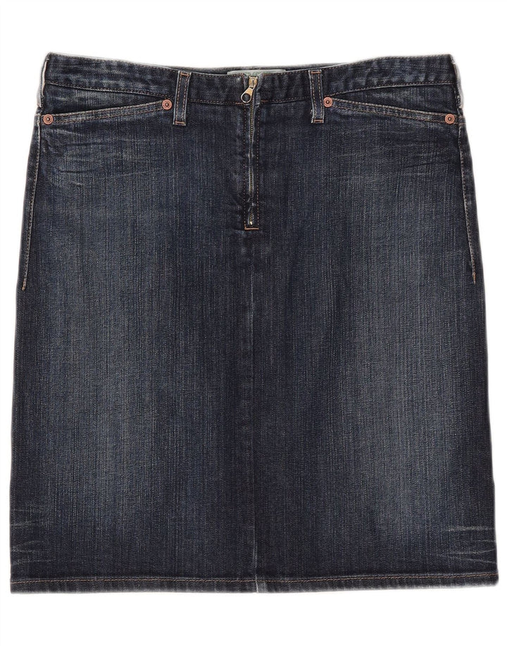 Γυναικεία Τζιν Φούστα Benetton IT 44 Medium W32 Navy Blue Cotton