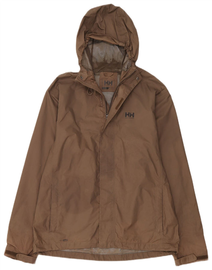 Helly Hansen Ανδρικό μπουφάν βροχής με κουκούλα UK 40 μεγάλο μπεζ πολυαμίδιο