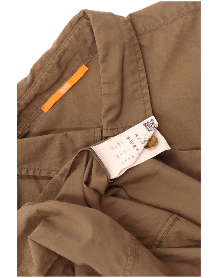 Hugo Boss Γυναικείο Utility Jacket UK 8 Small Khaki Cotton