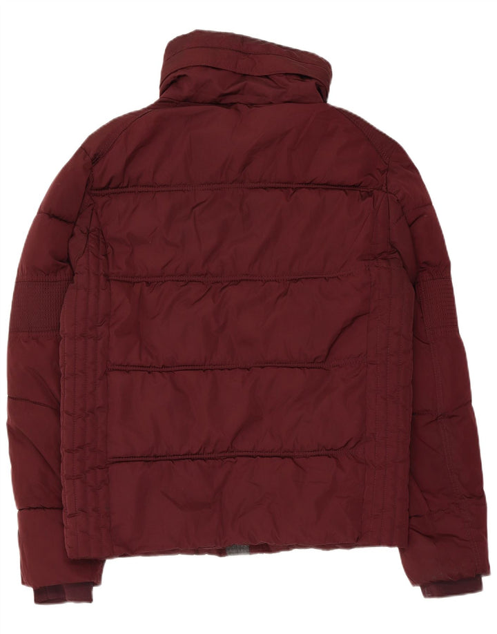 Zara Ανδρικό μπουφάν με επένδυση UK 38 Medium Maroon Polyester