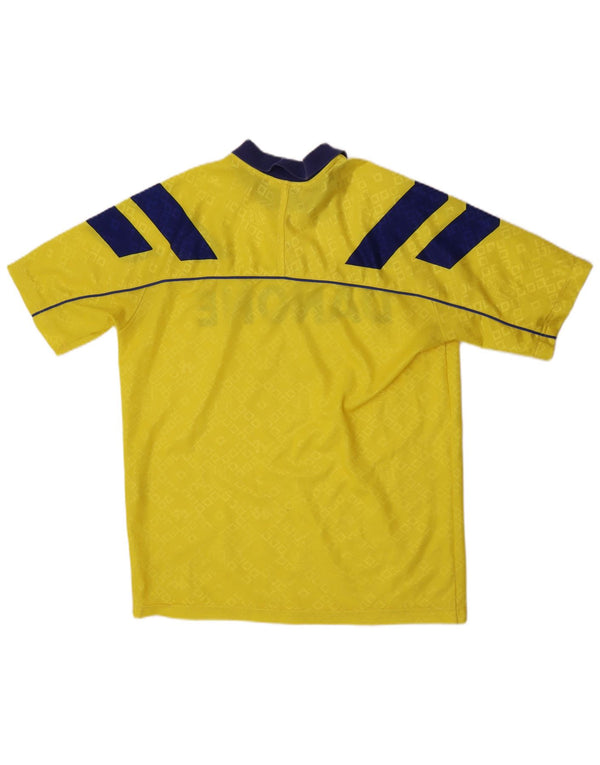 Kappa Mens Juventus 1992-1994 Εκτός έδρας φανέλα Large Yellow Geometric Sports