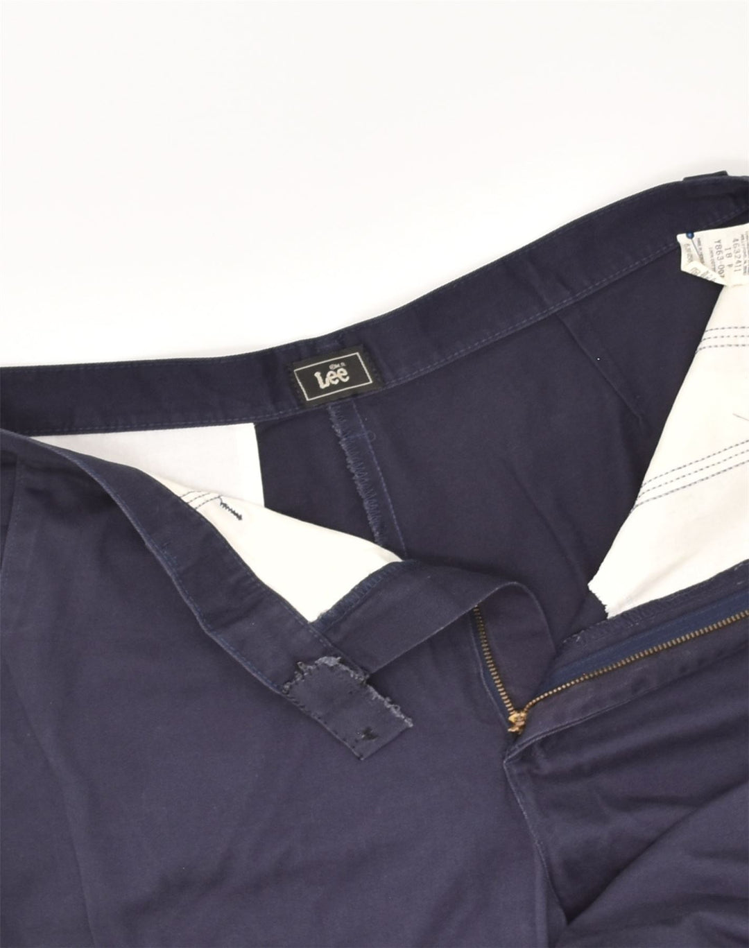 LEE Womens Tapered Chino Trousers US 18 2XL W36 L26 Navy Blue Cotton | Vintage Lee | Thrift | Second-Hand Lee | Used Clothing | Messina Hembry 