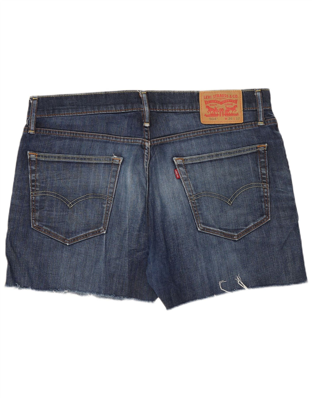 Ανδρικό τζιν σορτς Levi's 504 W36 μεγάλο μπλε βαμβακερό